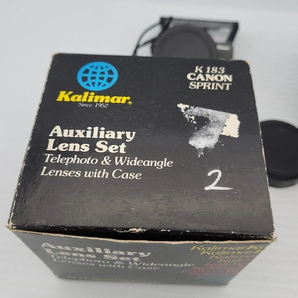 Kalimar Auxiliary Lens Set Telephoto & Wide Angle Lens for Canon‎ Sure Shot